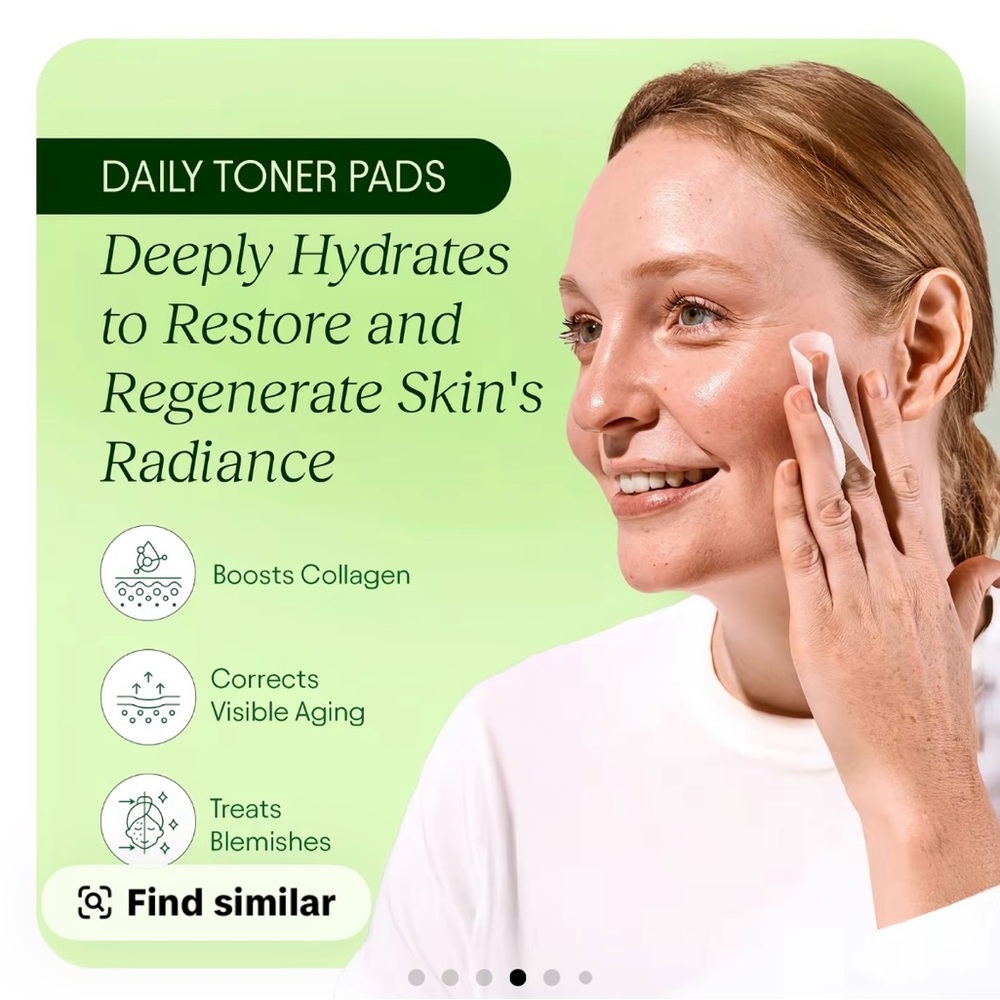 JIYU skin cell and Rejuvenation Toning & Brightening face pads - Picture 3 of 6